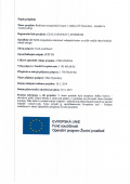 projektu: Realizace energetických úspor v objektu OÚ Dymokury - zateplení a výměna zdroje